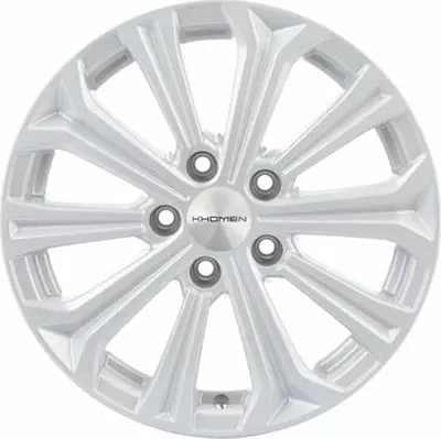 Литой диск Khomen KHW1610 Octavia 16x6.5" 5x112мм DIA 57.1мм ET 46мм F Silver