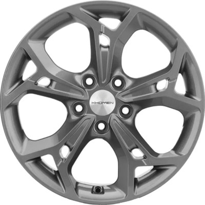 Литой диск Khomen KHW1702 Haval Jolion 17x7" 5x114.3мм DIA 66.5мм ET 37мм Gray