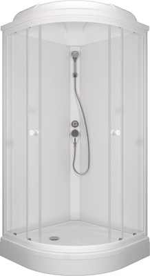 Душевая кабина Saniteco SNT CL-90 90х90 (белый/прозрачное стекло)