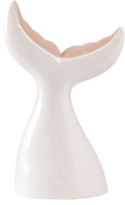 Статуэтка No Brand Большой хвост кита / 9704772 (песочно-белый)