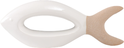 Статуэтка No Brand Рыбка / 9704787 (песочно-белый)