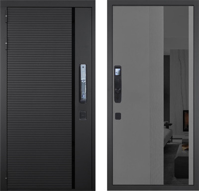 Входная дверь ГРАНИТ Пиано Смарт 86 (96x207, левая)