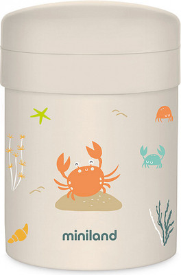 Термос для еды Miniland Thermetic Ocean 700мл Crabsy / 89682 (бежевый/крабы)
