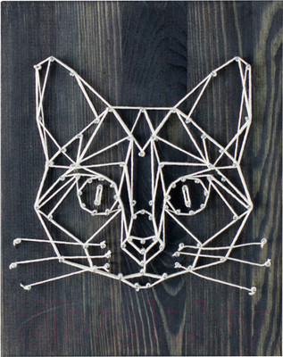 Набор для творчества «изонить» Woody Цвик-Арт Лесной кот / 02406