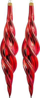 Набор елочных игрушек Elan Gallery Сосулька / 980085 (красный)