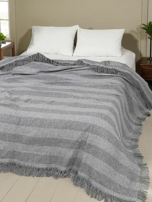 Плед Angellini Рогожка 220x240 / 5с24пс1 (серый/полоска)