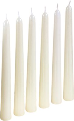 Набор свечей Дарим Красиво Античные / 2383833 (6шт, перламутровый металлик)