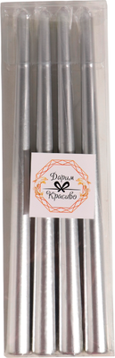 Набор свечей Богатство аромата Античные 9814707 (4шт, серебряный металлик)