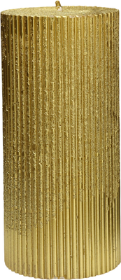 Свеча Дарим Красиво Рельеф / 9814713 (золотой металлик)