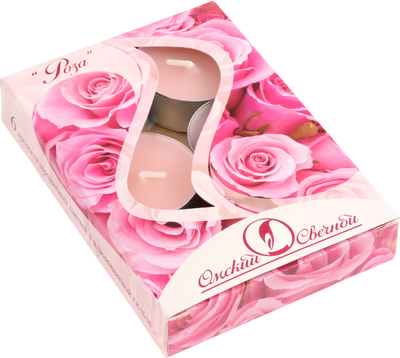 Набор свечей Омский свечной завод Роза 001826/1290728 (6шт)