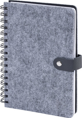 Ежедневник Brauberg Felt / 117133 (160л, серый)