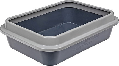 Туалет-лоток Сибирская кошка С бортиком глубокий 9032 (графит)