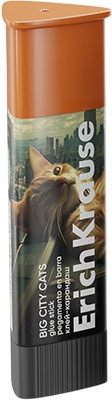 Клей-карандаш Erich Krause Prism Big City Cats / 63166 (13г)