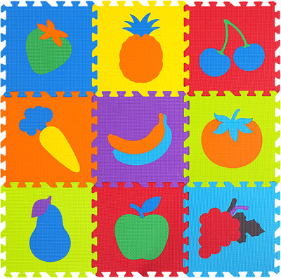 Коврик-пазл Юнландия Фрукты-овощи / 664665