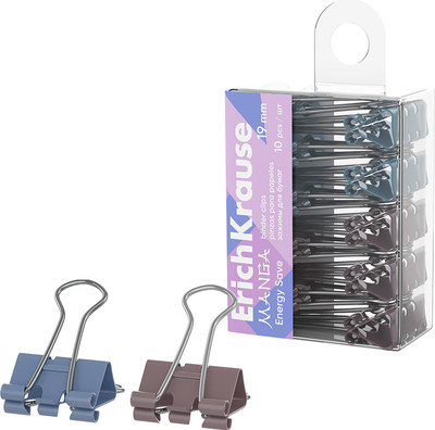 Зажим для бумаги Erich Krause Energy Save Manga / 62067