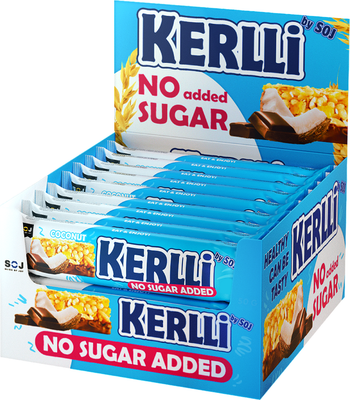 Набор протеиновых батончиков SOJ Kerlli Злаковый (18x45г, кокос)