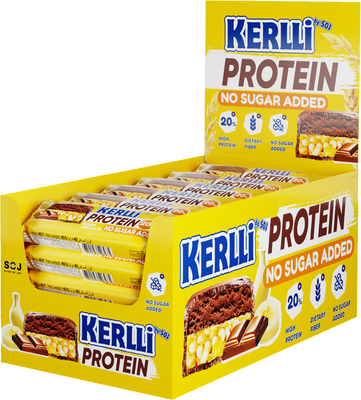 Набор протеиновых батончиков SOJ Kerlli Глазированный (30x40г, банан)
