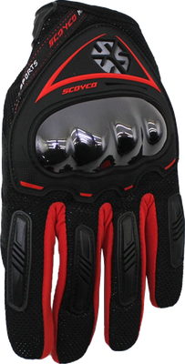 Мотоперчатки Scoyco МС44 Touch Screen Anti-Slip (L, черный/красный)