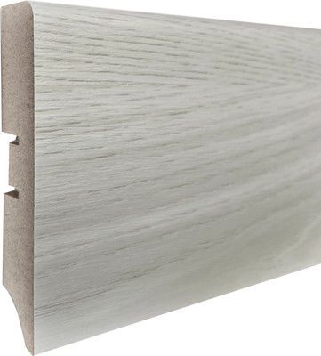 Плинтус Smartprofile МДФ Strong Color 80A Дуб винтаж светло-серый П07 (2.4м)