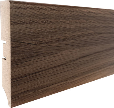 Плинтус Smartprofile МДФ Premium Color 80A Американский орех 046 (2.4м)