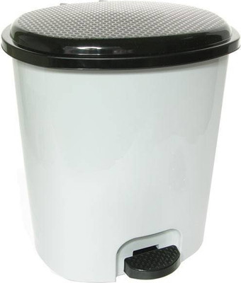 Мусорное ведро Русспласт РП-1015-ССЧ (светло-серый/черный)