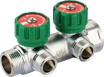 Коллектор отопления Vieir Под евроконус 1x3/4" VER440-4A / 43939