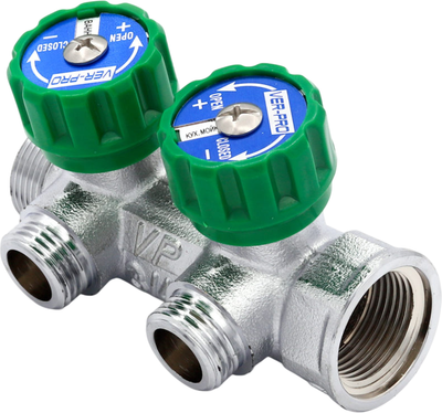 Коллектор отопления Vieir Под плоское уплотнение 3/4x1/2" VER403-A / 43942