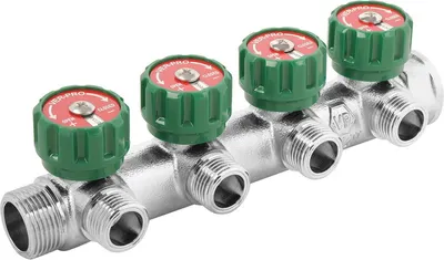 Коллектор отопления Vieir Под плоское уплотнение 3/4x1/2" VER404-A / 43943