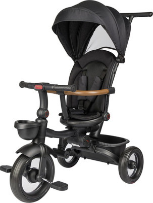 Трехколесный велосипед с ручкой CosmoRide LX-02ED (черный)