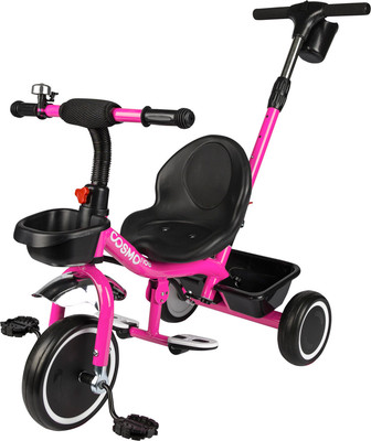 Трехколесный велосипед с ручкой CosmoRide SXi-00PK (розовый)