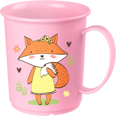 Кружка детская Пластишка 431380205 (розовый)