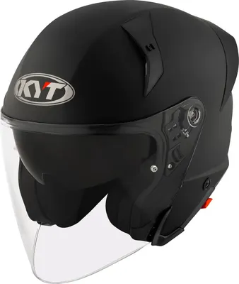 Мотошлем KYT Ttr-Jet Plain Y6TJ00X6.4 (M, черный матовый)