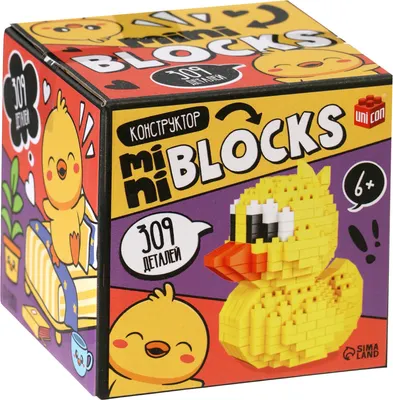 Микроконструктор Unicon Mini Blocks. Уточка / 10869341