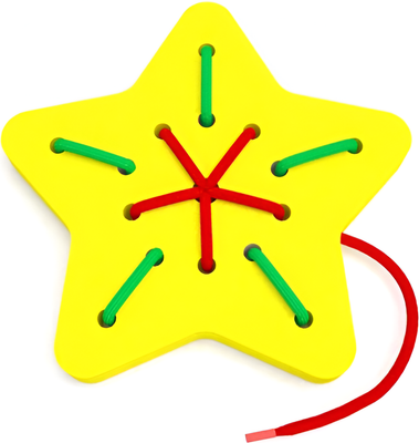 Развивающий игровой набор El'Basco Toys Шнуровка. Звезда / 4670149801361