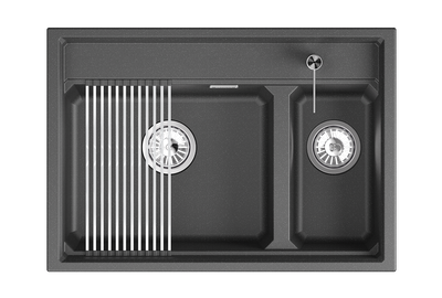 Мойка кухонная GRANULA KS-7302i (шварц)