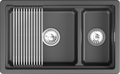 Мойка кухонная GRANULA KS-7304iU (шварц)
