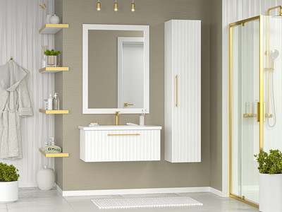 Тумба с умывальником Brevita Alicante 90 / ALI-09090-0101Я+13090-KL