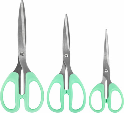 Набор ножниц канцелярских Brauberg Classic Pro / 272979 (3шт, мятный)