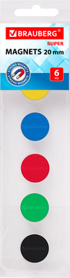 Набор магнитов Brauberg Super / 237477 (6шт)