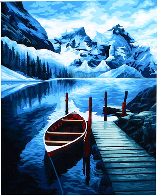 Картина по номерам Школа талантов Зимнее озеро / 9898617