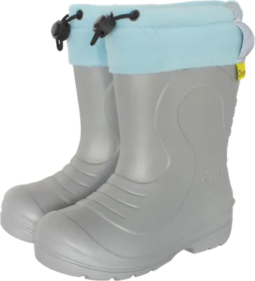Резиновые сапоги детские O'rain 38(СЕ)220УФ (р.33-34, серый/голубой)
