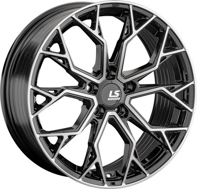 Литой диск LS wheels FlowForming RC61 21x9" 5x120мм DIA 72.6мм ET 40мм BKF