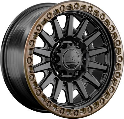 Литой диск LS wheels FlowForming RC90 17x9" 6x139.7мм DIA 106.1мм ET 20мм BKS+BZSDSL