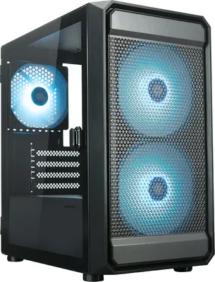 Корпус для компьютера XASTRA A303M 3ARGB / A303M-2FC14A-1FC12A-D (черный, без БП)
