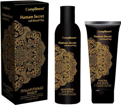 Набор косметики для волос Compliment Argana Hamam №129 Шампунь 250мл+Маска 200мл