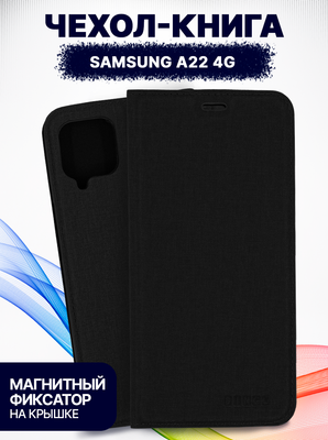 Чехол-книжка Bingo Book для Samsung A22 4G (черный)