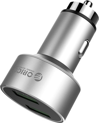 Адаптер питания автомобильный Orico UPC-2U (серебристый)