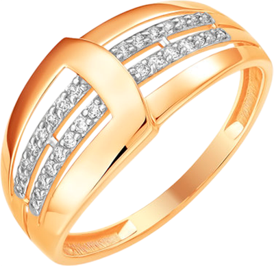 Кольцо из красного золота 7 КАРАТ П1217-588К14 (р.18.5)