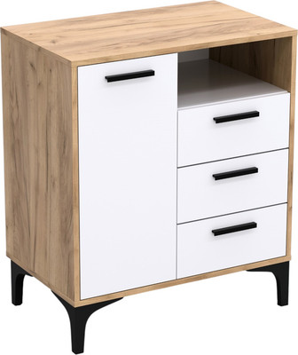 Тумба Кастанье Кантри ТК90.1-3 (белый/дуб крафт)