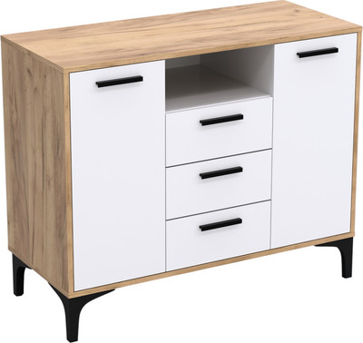 Тумба Кастанье Кантри ТК100.2-3 (белый/дуб крафт)